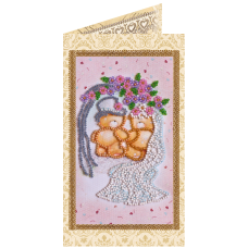 Postcard bead embroidery kits Happy Wedding – 5