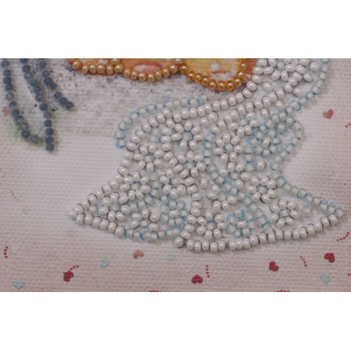 Postcard bead embroidery kits Happy Wedding – 5, AO-113 by Abris Art - buy online! ✿ Fast delivery ✿ Factory price ✿ Wholesale and retail ✿ Purchase Postcards for bead embroidery