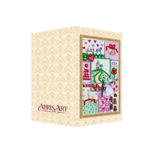 Happy Wedding – 6, AO-114 by Abris Art - buy online! ✿ Fast delivery ✿ Factory price ✿ Wholesale and retail ✿ Purchase Postcards for bead embroidery