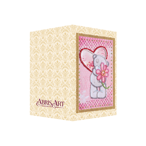 With love – 3, AO116 by Abris Art - buy online! ✿ Fast delivery ✿ Factory price ✿ Wholesale and retail ✿ Purchase Postcards for bead embroidery