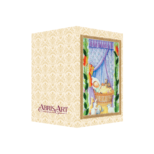Postcard bead embroidery kits Cradle, AO-119 by Abris Art - buy online! ✿ Fast delivery ✿ Factory price ✿ Wholesale and retail ✿ Purchase Postcards for bead embroidery