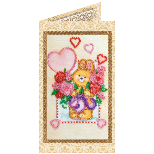 Postcard Bead embroidery kit Sundog, AO-129 by Abris Art - buy online! ✿ Fast delivery ✿ Factory price ✿ Wholesale and retail ✿ Purchase Postcards for bead embroidery