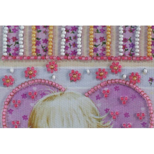 Postcard Bead embroidery kit Little Cupid, AO-135 by Abris Art - buy online! ✿ Fast delivery ✿ Factory price ✿ Wholesale and retail ✿ Purchase Postcards for bead embroidery