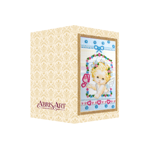 Angel, AO-136 by Abris Art - buy online! ✿ Fast delivery ✿ Factory price ✿ Wholesale and retail ✿ Purchase Postcards for bead embroidery