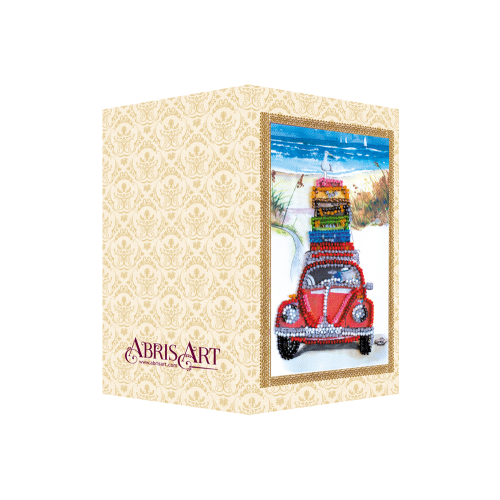 Postcard Bead embroidery kit Vacation at the seaside, AO-145 by Abris Art - buy online! ✿ Fast delivery ✿ Factory price ✿ Wholesale and retail ✿ Purchase Postcards for bead embroidery