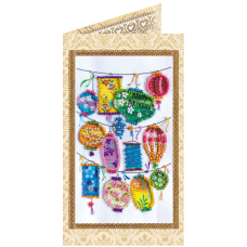 Postcard Bead embroidery kit Flashlights of dreams