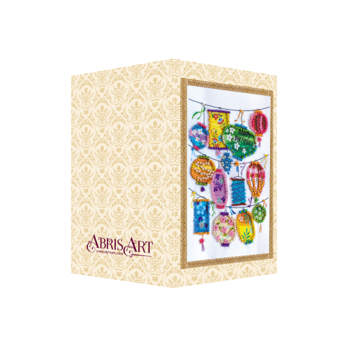 Postcard Bead embroidery kit Flashlights of dreams, AO-146 by Abris Art - buy online! ✿ Fast delivery ✿ Factory price ✿ Wholesale and retail ✿ Purchase Postcards for bead embroidery