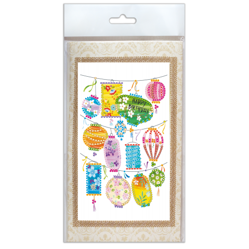 Postcard Bead embroidery kit Flashlights of dreams, AO-146 by Abris Art - buy online! ✿ Fast delivery ✿ Factory price ✿ Wholesale and retail ✿ Purchase Postcards for bead embroidery