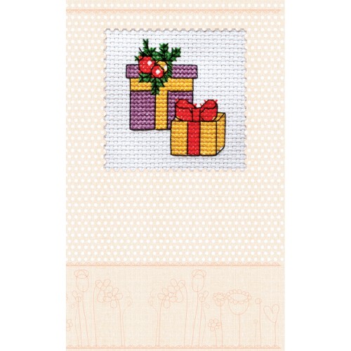 Postcard Cross-stitch kits Christmas gifts, AOH-005 by Abris Art - buy online! ✿ Fast delivery ✿ Factory price ✿ Wholesale and retail ✿ Purchase Cross-stitch postcards kits
