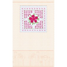 Postcard Cross-stitch kits Pink tenderness