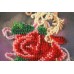 Postcard-envelope for microbead embroidery Velvet roses, AOM-011 by Abris Art - buy online! ✿ Fast delivery ✿ Factory price ✿ Wholesale and retail ✿ Purchase Kit for embroidery postcard-envelope with microbeads on canvas