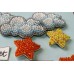 Keychain cross-stitch kit Among stars and clouds, AOO-001 by Abris Art - buy online! ✿ Fast delivery ✿ Factory price ✿ Wholesale and retail ✿ Purchase 3D postcard kit for beadwork