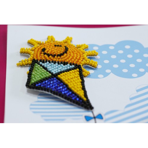 Keychain cross-stitch kit Be pleased of your life!, AOO-005 by Abris Art - buy online! ✿ Fast delivery ✿ Factory price ✿ Wholesale and retail ✿ Purchase 3D postcard kit for beadwork