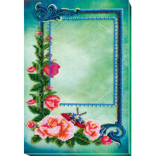 Photo frame kit for bead embroidery Photo frame kit for bead embroidery "Luxury"