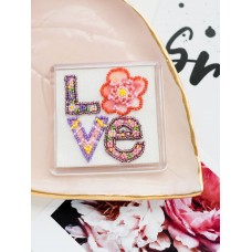 Magnets Bead embroidery kit Declaration of love