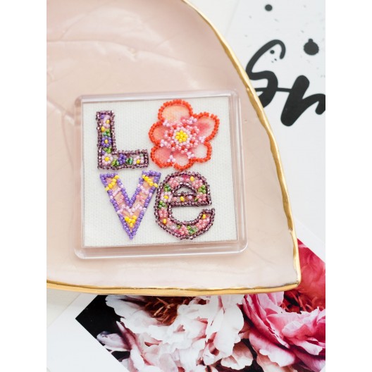 Magnets Bead embroidery kit Declaration of love, APB-005 by Abris Art - buy online! ✿ Fast delivery ✿ Factory price ✿ Wholesale and retail ✿ Purchase Magnets for embroidery with beads on canvas