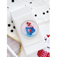 Magnets Bead embroidery kit Cup in heart