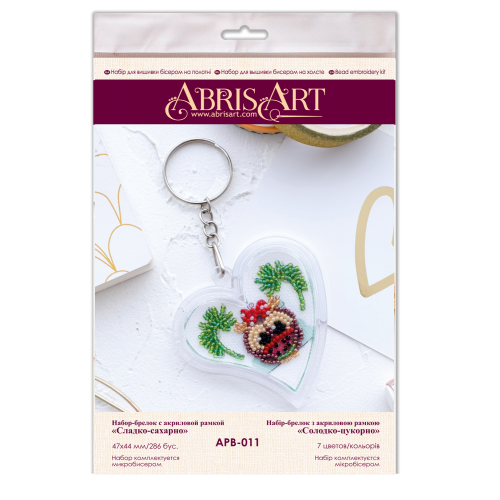 Pendants Bead embroidery kit Sweet sugar, APB-011 by Abris Art - buy online! ✿ Fast delivery ✿ Factory price ✿ Wholesale and retail ✿ Purchase