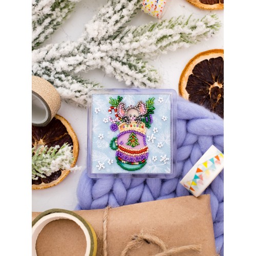 Magnets Bead embroidery kit The best gift, APB-022 by Abris Art - buy online! ✿ Fast delivery ✿ Factory price ✿ Wholesale and retail ✿ Purchase Magnets for embroidery with beads on canvas