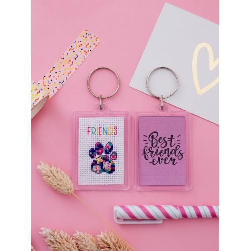 Keychain cross-stitch kit The best friend, APH-004 by Abris Art - buy online! ✿ Fast delivery ✿ Factory price ✿ Wholesale and retail ✿ Purchase