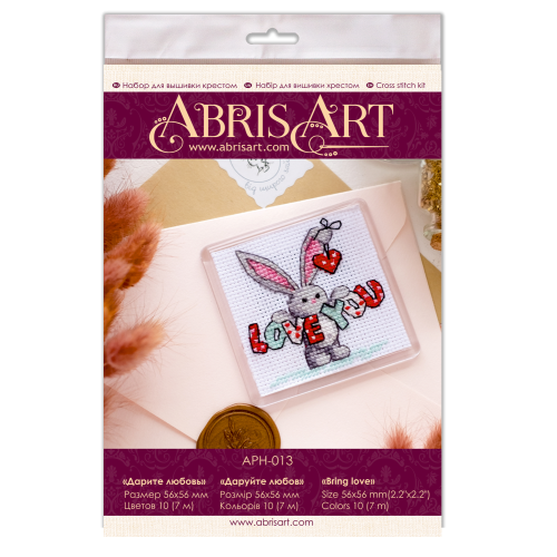 Magnets Bead embroidery kit Bring love, APH-013 by Abris Art - buy online! ✿ Fast delivery ✿ Factory price ✿ Wholesale and retail ✿ Purchase