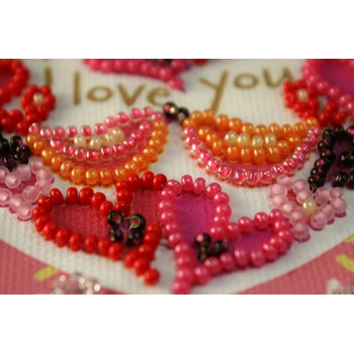 Pennant-kit Bead Embroidery A song of love, AT-006 by Abris Art - buy online! ✿ Fast delivery ✿ Factory price ✿ Wholesale and retail ✿ Purchase Flags