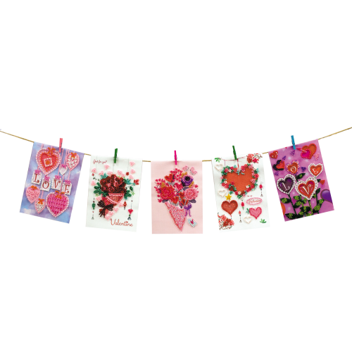 Pennant-kit Bead Embroidery Flowers of love, AT-007 by Abris Art - buy online! ✿ Fast delivery ✿ Factory price ✿ Wholesale and retail ✿ Purchase Flags