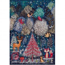 Cross-stitch kits In the winter forest one day (Winter tale)