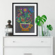 Bead Embroidery Kit on Art Canvas "Cup of happiness"
