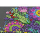 Bead Embroidery Kit on Art Canvas "Cup of happiness"