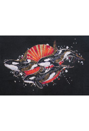 Cross Stitch Kit "Killer whales"