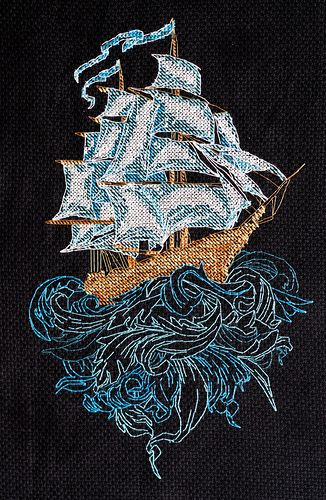 Cross Stitch Kit "Sailboat"