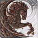 Bead Embroidery Kit on Art Canvas "Black Pegasus"
