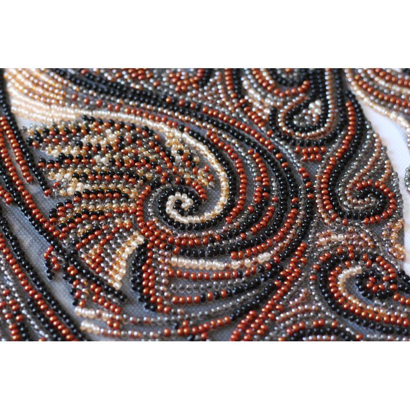 Bead Embroidery Kit on Art Canvas "Black Pegasus"