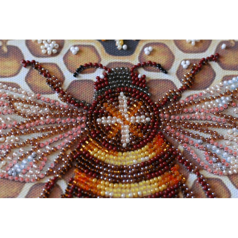 Bead Embroidery Kit on Art Canvas "Honey plant"