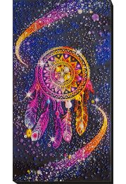Bead Embroidery Kit on Art Canvas "Sweet dreams"
