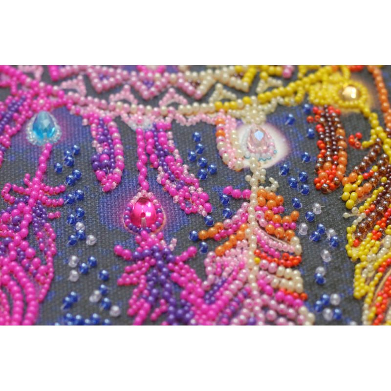 Bead Embroidery Kit on Art Canvas "Sweet dreams"