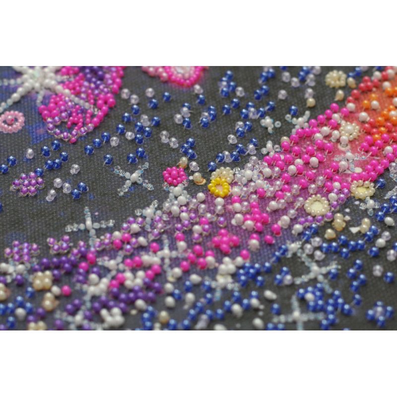 Bead Embroidery Kit on Art Canvas "Sweet dreams"