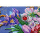 Bead Embroidery Kit on Art Canvas "Magic flowers"