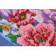 Bead Embroidery Kit on Art Canvas "Magic flowers"