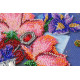 Bead Embroidery Kit on Art Canvas "Magic flowers"