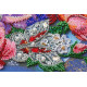 Bead Embroidery Kit on Art Canvas "Magic flowers"