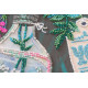 Bead Embroidery Kit on Art Canvas "Thinking of you"