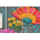 Bead Embroidery Kit on Art Canvas "Thinking of you"