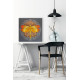 Bead Embroidery Kit on Art Canvas "Saffron overflow"