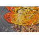 Bead Embroidery Kit on Art Canvas "Saffron overflow"