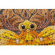 Bead Embroidery Kit on Art Canvas "Saffron overflow"
