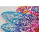 Bead Embroidery Kit on Art Canvas "Cascades of pearl"