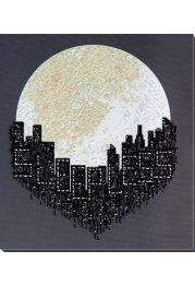 Bead Embroidery Kit on Art Canvas "Sleepless"