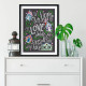 Bead Embroidery Kit on Art Canvas "Love in the house"